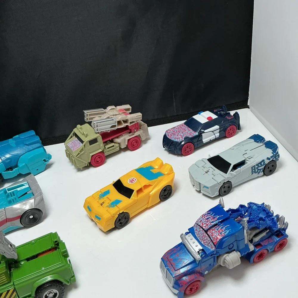 Transformers Lot Of 11 1-Step Changer Hasbro Turbo Changers Bumblebee Drift Car